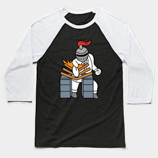 Cute cartoon knight karate Baseball T-Shirt